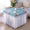 Funda para mesa de centro a prueba de aceite, impermeable, mantel para sala de estar del hogar, alta calidad, lujo ligero, estilo europeo, mantel de hilo vertical soluble en agua, divisible