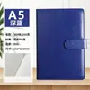 Cuaderno A5 Hebilla de Cuero Simple Cuaderno Grueso Diario Minutas de Reunión de Oficina Corporativa