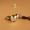Llavero de Monedas de los Cinco Emperadores Colgante Grande de Calabaza de Cobre Macizo para Llave de Coche de Hombres y Mujeres Trenzado Suministro Directo del Fabricante