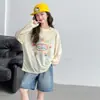 Camiseta de Manga Longa de Verão para Meninas 2026 Novo Modelo Camisa Ultra-Fina de Ar Condicionado Infantil para Crianças Maiores Pulôver Roupa de Proteção Solar Tendência