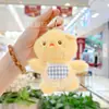Popular de Internet Lindo Lindo Babero Colgante de Oso Peluche Muñeca Dibujo Animado Colgante de Bolsa Llavero Muñeca Muñeca