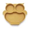 Conjunto de Louça com Ventosa de Silicone de Grau Alimentício para Bebê Tigela para Comida de Bebê Colher Macia Prato Infantil Prato Coruja