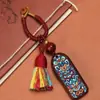 Chaveiro Pingente de Sandália Pintada Estilo Chinês, Amuleto de Segurança Anti-Perda para Homens e Mulheres, Presente de Ano Novo de Alta Qualidade