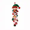Kit de Materiales de Ganchillo Navideño Kit de Materiales de Ganchillo Colgante de Muñeca de Ganchillo DIY Kit de Tejido Hecho a Mano para Festivales