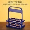 Cesta de Cerveza Portátil Ktv Estante para Vino Cesta de Plástico Estante Plegable para Vino Portabotellas Portátil para 6 Botellas