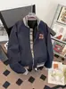 Chaqueta Exterior para Hombre Chaqueta Jacquard Retro Americano Nuevo Diseño Puntada de Béisbol Chaqueta Suelta para Pareja