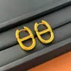 Pendientes de CD con Letra Sencillos para Mujer, Modernos y Creativos, Pendientes de Clip Hip-Hop Populares de Nuevo Estilo, Pendientes Versátiles de Estilo Callejero