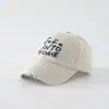 Boné de beisebol infantil estilo vintage para atacado, disponível em várias cores, chapéu de sol para atividades ao ar livre, boné de bebê personalizado com letra para outono