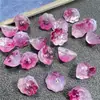 Yu Tian 10*7mm vidro imitação Jade Lótus furo de dossel pingente brincos pulseira antigo diy corda vermelha acessórios de joias