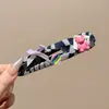 Elegante Pinza para el Cabello para Mujer, Pinza Retorcida de Alta Gama para la Parte Posterior de la Cabeza, Pasador Floral, Accesorio para el Cabello, Pinza de Pato, Pasador
