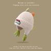 Gorro de Invierno para Bebé con Protección para las Orejas, Gorro de Punto Grueso con Diseño de Dinosaurio Estéreo Lindo, Gorro Cálido a Prueba de Viento con Forro de Felpa para Niños