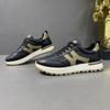 Zapatos Forrest Gump de Cuero Genuino Deportivos Casuales Zapatos de Hombre Otoño Zapatos de Moda 2024 Nuevo Todo Combinable Parte Superior de Cuero Vacuno Zapatos Casuales de Hombre