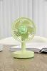 Ventilador de escritorio pequeño con luz de carga USB nuevo para comercio exterior transfronterizo, tres velocidades, ventilador de escritorio para dormitorio de estudiante