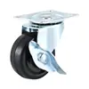 Rueda de goma ligera rueda universal rueda de carrito rueda universal direccional freno rueda de juguete silenciosa polea eléctrica