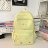 Nova Bolsa de Ombro Dupla Transfronteiriça Mochila para Ensino Fundamental e Médio para Meninas Viagem Grande Capacidade Leve Alto Valor Estético Mochila de Nicho ins