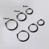 Brincos Europeus e Americanos Estilo Ins de Aço Inoxidável Banhados a Ouro 18K, Argolas de Fio Simples e Elegantes, Argolas Lisas Versáteis da Moda Venda por Atacado