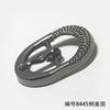 Hebilla japonesa de 12 mm de diámetro interior, cuadrada, ovalada, chapada en plata antigua, hebilla de cuero chapada en oro, hebilla de zapato de fábrica, bricolaje
