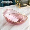 Plato para Escupir Huesos Hogareño Accesible Lujo Escandinavo Fruta Snack Plástico Plato para Huesos Plato para Snacks Plato para Frutos Secos Plato Pequeño