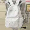 Mochila estrellada estilo ins coreano para niñas, mochila de gran capacidad para estudiantes de secundaria y preparatoria, mochila de viaje simple