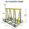 Carro Plegable de Cuatro Ruedas de Alta Resistencia para Vidrio de Puertas y Ventanas para Transporte Logístico, Carrito de Mano de Doble Cara con Marco para Placas de Yeso y Azulejos