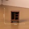 Muebles de madera en miniatura para crear paisajes en miniatura, piezas decorativas pequeñas para escritorios y accesorios de bricolaje para casas de muñecas