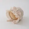 Touca de Bebê de Renda Primavera e Verão Fina Proteção Solar Chaminé Chapéu Fetal Bebê Meses Pequenos Recém-Nascido Chapéu de Palácio