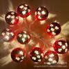 Luces de Cadena de Farolillos Rojos LED Farolillos de Bola de Cinco Bendiciones con Caracteres de Bendición Decoración Año Nuevo Festival de Primavera Festival de los Faroles Luces Decorativas Farolillos Solares