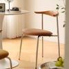Silla de Comedor Crocus de Madera Maciza de Diseño Estilo Nórdico Silla con Respaldo de Bolsa Suave para el Hogar Silla Moderna Simple de Ocio para Reuniones y Negociaciones