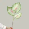 Hojas de Planta de Goma Suave Artificial Hojas de Taro Coloridas de Moda Modelo de Habitación para el Hogar Diseño de Boda Hojas Grandes de Monstera Artificiales