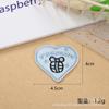En stock Amor pegatinas de tela autoadhesivas patrón de postre pegatinas de tela en forma de corazón decoración de ropa bolsas pegatinas de tela bordadas pegatinas bordadas