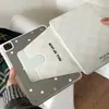 Estampa Xadrez Verde com Bolinhas para Capa de Tablet iPad 13/10.2/10.5/ 10.9 polegadas Simples Rotativa Air