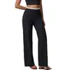 Calça Yoga Wide-Leg Nova Outono e Inverno Europeia e Americana Color Blocking Piping Perna Reta Esportiva Longa Casual Versátil Outdoor Fitness
