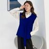 Chaleco casual de punto estilo coreano para mujer, nuevo para primavera y otoño, combinable con todo, sin mangas, chaleco con cuello en V, suéter de punto, liquidación