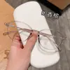 50 Armazones Nuevos para Lentes Ovalados Ultra Ligeros Estilo Nerd Tr90 Danyang al por Mayor para Mujeres Sin Maquillaje, Se Pueden Montar con Lentes Graduados