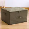 Caixa de Armazenamento com Tampa Transparente Roupas Colchas Doméstico Tecido Organização Armazenamento Pano Oxford Cem Cestas Caixa de Armazenamento de Roupas