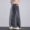 Nuevos Pantalones de Hombre Primavera y Verano Estilo High Street Americano Sueltos de Pierna Recta Vaqueros Pantalones Largos de Hombre