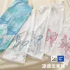 Mangas de Hielo para Protección Solar de Verano Patrón de Mariposa Mangas para Brazos Seda de Hielo Anti-UV Sueltas Talla Grande Mangas de Boca Ancha para el Sol para Mujer