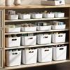 Caja de almacenamiento para artículos diversos, cesta organizadora de plástico para escritorio, cosméticos, juguetes, para el hogar, para la cocina