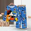 Pijama Infantil, Pantalón Largo Fino, Trajes para Niños, Personajes de Dibujos Animados de Estrellas, Ropa de Casa Linda para Niñas Bebé de Primavera y Verano