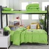 Juego de Sábanas Ajustables de Algodón Puro de Tres Piezas para Dormitorio Estudiantil en Camas Litera, Juego de Ropa de Cama de Seis Piezas de Color Sólido para Camas Individuales, Modelo Especial de Sábana Ajustable
