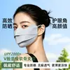 Es posible beber agua con esta mascarilla de protección solar de tres etapas, que protege contra los rayos UV y protege las comisuras de los ojos.. Mascarilla Transpirable para Exteriores de Seda de Hielo, Transpirable para Verano