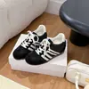 Aumento de Altura Interna de 7cm Tênis de Treino Retro Alemão Feminino Outono 2026 Novo Listrado Fashionável Confortável Tênis Forrest Gump Tênis Esportivo Casual