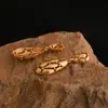 Brincos de Prata com Design Único, Novo Estilo de Luxo Leve, Brincos Artísticos Estilo Retrô Vintage, Brincos Femininos Vazados com Franjas