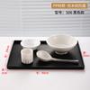 Bandeja rectangular de plástico de melamina para habitación de hotel, bandeja para tazas de agua, té, artículos de tocador, bandeja de almacenamiento para restaurante, uso comercial
