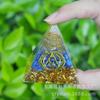 Pirâmide de Cascalho de Cristal Colada Artesanato de Cascalho Pirâmide de Cristal Desmagnetização Doméstica Ornamentos Fabricante Atacado