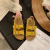 Sandalias de Verano Nuevas de Corcho con Suela Gruesa para Aumentar Altura para Mujeres Versátiles para Uso al Aire Libre Casual Playa Zapatos Versátiles Antideslizantes Retro Suela Suave