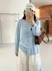 Cardigã de tricô básico liso para mulheres plus size, estilo outono 2026, gola redonda, modelagem solta, jaqueta que afina a silhueta para mulheres plus size