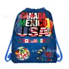 Wf113 Festa da Copa do Mundo de Futebol Bolsa de TNT Bolsa Promocional para Presente Decoração para Fotos Bolsa com Cordão para Armazenamento