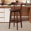 Taburete de bar de madera para adulto con respaldo taburete alto bar café mostrador de bar recepción de hotel uso doméstico taburete de barra plateado