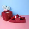 Nueva Caja de Regalo Mejorada, Caja de Regalo Ajustable, Caja de Joyería de Rosa, Caja de Colgante de Collar de Alta Gama, Rosa Metálica Día de San Valentín